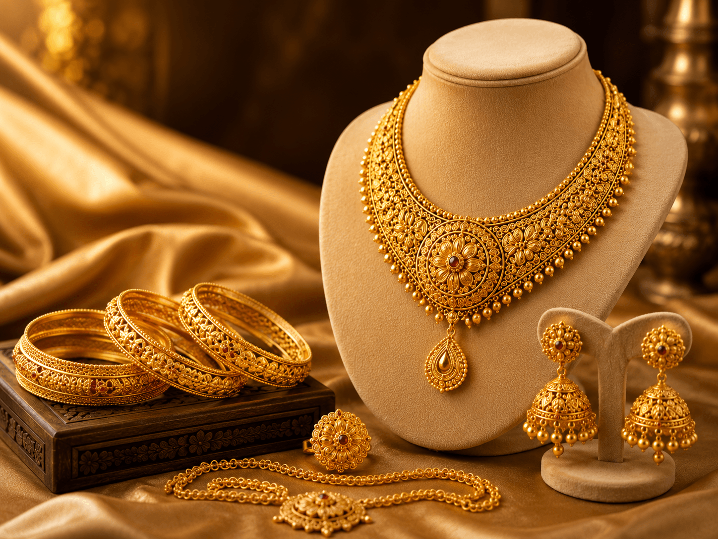 Gold jewellery collection